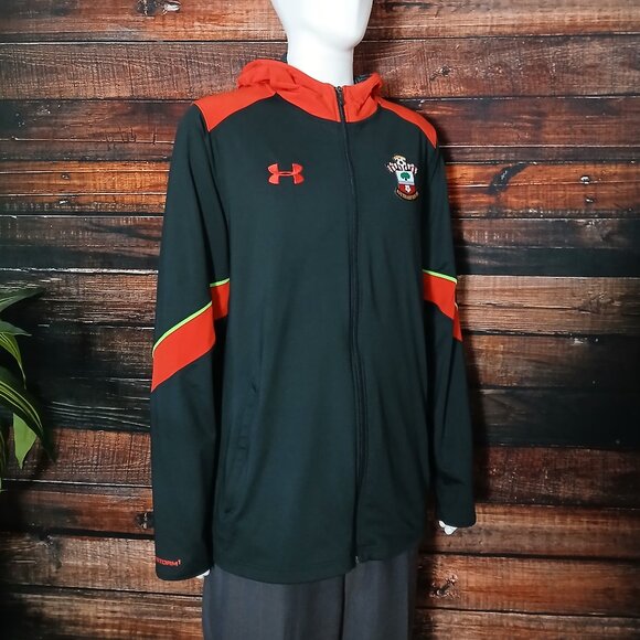 Under Armour Hoodie Mens 2XL Southampton Saints Training Jacket Full Zip Storm - Picture 2 of 14
